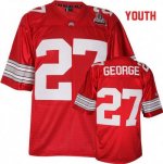 Youth NCAA Ohio State Buckeyes Eddie George #27 College Stitched Vintage Authentic Nike Red Football Jersey XW20F02VR